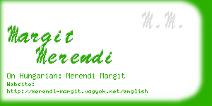 margit merendi business card